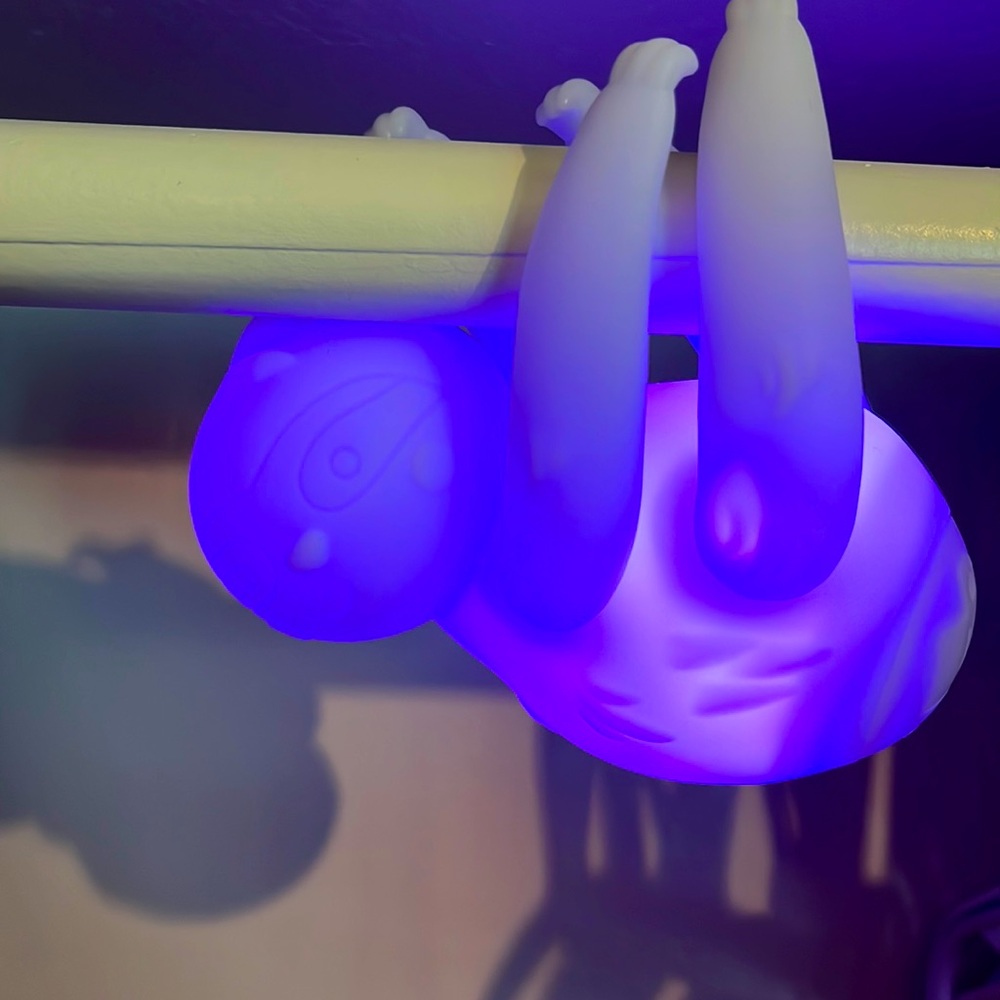Colour changing sloth light with tree stand!